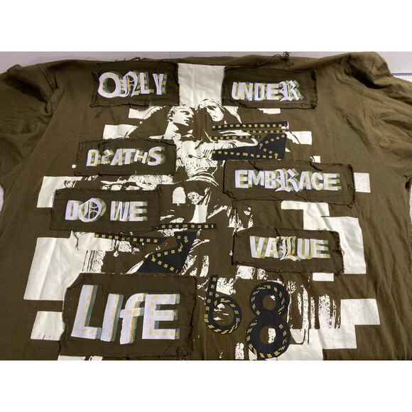 Black Label Premium Affliction 4XL L/S shirt embordered Life Death Patches - Picture 5 of 15